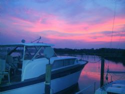 Morning sunrise in Morehead City N.C. before a dive by Kelly N. Saunders 